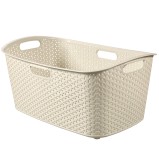 Cos de rufe My style, plastic, alb, 60 x 39 x 27.8 cm, 47 L