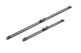 Stergator parbriz Bosch Aerotwin, cauciuc+grafit, universal, plat, sofer 650mm, pasager 450mm, negru, auto