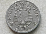 MOZAMBIC-2.50 ESCUDOS 1965, Africa, Cupru-Nichel