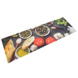 vidaXL Covor de bucătărie lavabil Wine &amp; Dinner, 60x180cm, catifea