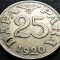 Moneda istorica 25 PARA - YUGOSLAVIA, anul 1920 * cod 1734 A