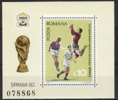 C1900 - Romania 1981 - Fotbal colia neuzat,perfecta stare