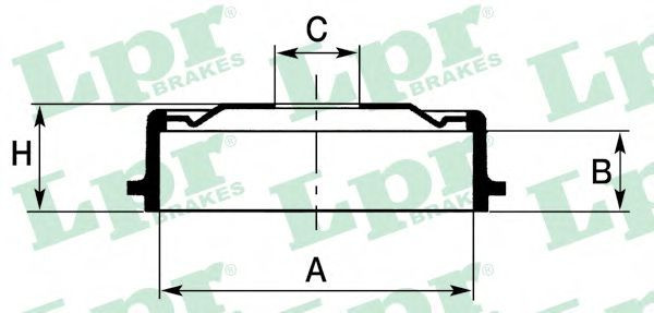 Tambur frana OPEL ASTRA G Hatchback (F48, F08) (1998 - 2009) LPR 7D0138