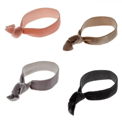 Set Elastice de Păr, Femei, Velvet, Multicolor, 4 Bucăți foto