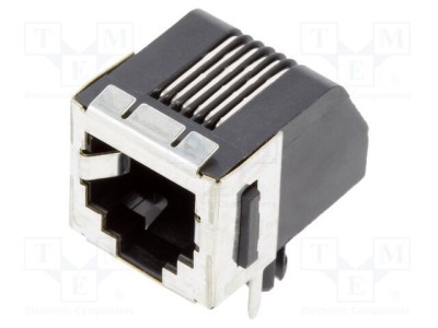 Conector RJ12 soclu PIN 6 Cat 3 ecranat TE Connectivity foto