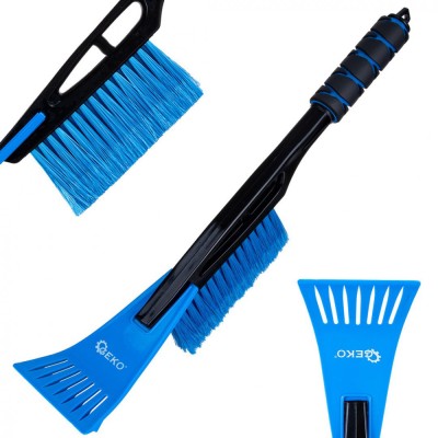 Perie cu racleta pentru deszapezire masina, 44 cm, Geko G73854 foto