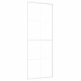 Cumpara ieftin Usa glisanta, alb, 76x205 cm, sticla ESG si aluminiu