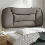 VidaXL Pernă pentru tăblie de pat, gri taupe, 90 cm, material textil