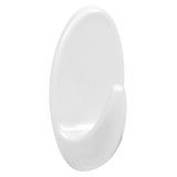 Cuier autocolant din plastic, alb, 11 cm, 1 bucată, CMCLASS
