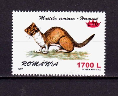 RO 2000 , LP 1505 ,&amp;quot;Fauna 1997 - supra. &amp;quot;coroana&amp;quot; , serie ,MNH foto