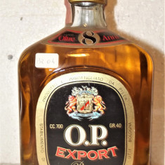 - BRANDY oro pilla , EXPORT, MULTI 8 ANI, Cc. 700 GR. 40 ANII 1970/80