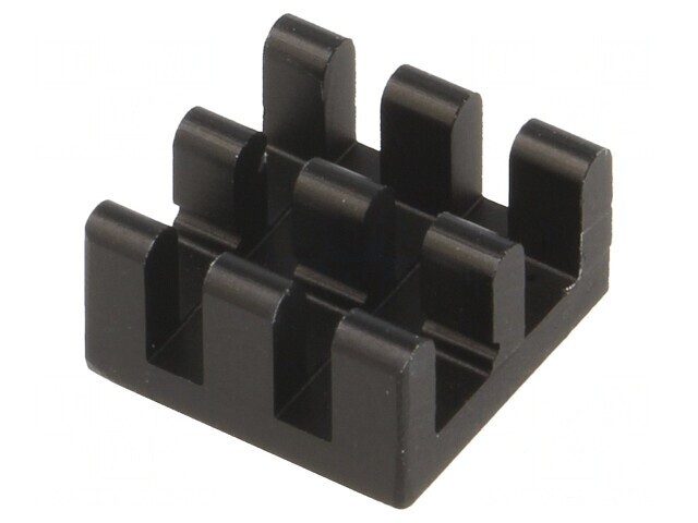 Radiator Aluminiu Negru 11x11x6mm