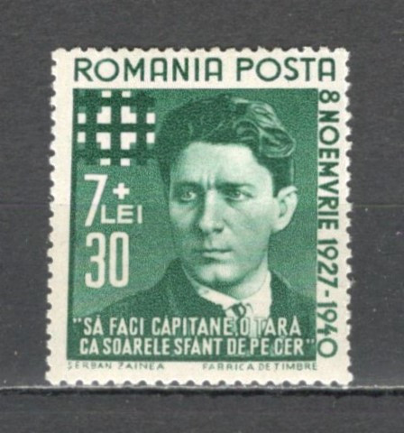 Romania.1940 2 ani moarte C.Z.Codreanu ZR.81