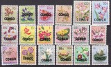 Congo 1960 flori MI 11-28 MNH