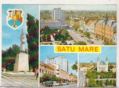 bnk cp Satu Mare - Vedere - uzata - marca fixa foto