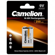 Camelion Acumulator 250mAh Preincarcat 9V Ni-MH 6LR61 6LF22 foto