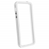 Husa Bumper Silicon iPhone 5 iPhone 5s iPhone SE White, iPhone 5/5S/SE