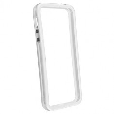 Husa Bumper Silicon iPhone 5 iPhone 5s iPhone SE White