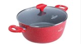 Cumpara ieftin Cratita din aluminiu forjat cu capac 24x10.5cm, Bohmann