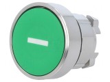 Comutator apăsare 22mm verde
