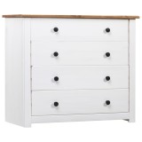 Dulap lateral, alb, 80 x 40 x 73 cm, gama pin de Panama
