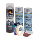 Cumpara ieftin Kit complet reparatie si vopsire jante culoare Argintiu Metalizat, V2, AVEX