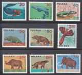 Polonia 1966 - Animale preistorice, serie neuzata