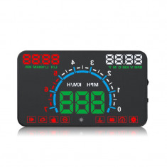 Proiector informatii de bord pe parbriz, Head Up Display Techstar® OBD II E350, display 5,8 inch, proiectie afisaj bord pe parbriz, temperatura apa, v