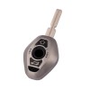 Husa Cheie Bmw E46, E39, 3 Butoane, Stil Diamant, Tpu, Gri