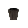 Ghiveci decorativ de flori, rotund, maro, 11/21 L, 34.8x32.5 cm, Woode, Prosperplast