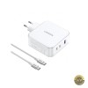 Incarcator Retea Cu Cablu USB-C UGREEN CD289 140W 5A 1 x USB-A - 2 x USB-C Alb