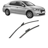 Cumpara ieftin Set stergatoare PEUGEOT 301 2012-2018, parbriz, Valeo Silencio Xtrm