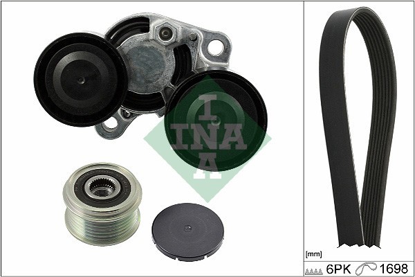 INA 529 0206 20 Set curea transmisie cu caneluri