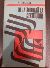 De la infoiala la certitudine - A. Migdal foto