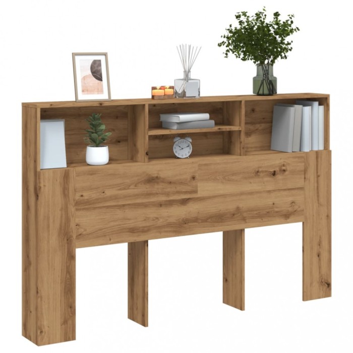 Gossi tablie pat dulap stejar artizanal 160x19x103,5cm lemn prelucrat