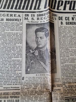 romania libera 10 noiembrie 1944-ziua regelui mihai,roosevelt,discursul lui dej foto