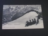Carte Poștală Vintage Elveția - Schi Alpin, Panorama Alpilor Elvețieni (cel mai probabil din perioada 1900&ndash;1940)