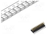 Conector SAMTEC 20 pini tată 1,27mm aurit SMT soclu rolă