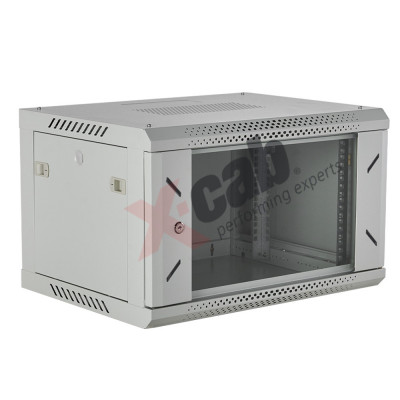 Cabinet metalic perete 19&amp;quot;, tip rack wallmount, 9U 600x450 mm, Xcab Gri NewTechnology Media foto
