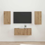 Cumpara ieftin Set comoda TV 2 buc. 78,5 x 31 x 30 cm Stejar Artizanal