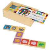 Joc Domino din lemn, Elmer, 28 piese