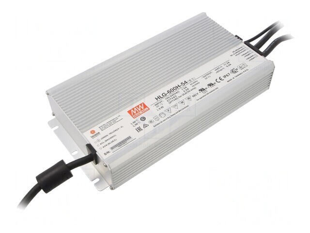 Alimentator LED 600W 54V 11.2A IP67