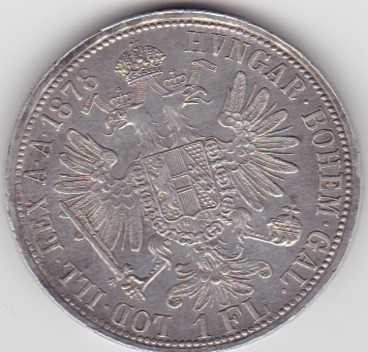 AUSTRIA UNGARIA 1 Florin 1878