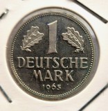 Germania 1 Mark 1963 D marca RFG moneda din nichel km # 110