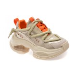 Pantofi sport GRYXX bej, 90861, din piele ecologica