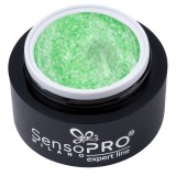 Gel Constructie Unghii Expert Line FrostedConfetti, SensoPRO Milano - Mint 15ml