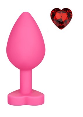 Dop Anal Brighty, Small, Silicon, Roz/Rosu, Mokko Toys foto