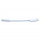 Cumpara ieftin Cablu audio, adaptor Jack 3.5mm mama la conector tip Lightning, Platinet 45645, lungime 5 cm, alb