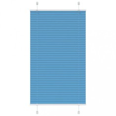 vidaXL Jaluzea plisată albastru 80x100cm Lățime țesătură 79,4 cm