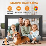 Rama Foto Digitala ADESSNA, 32 GB, Ecran tactil,2 Difuzoare, aplicatie Uhale, Wi-fi, Foto/Video, Data/Ora/Meteo, Suporta card SD, 10, 1&rdquo; IPS HD